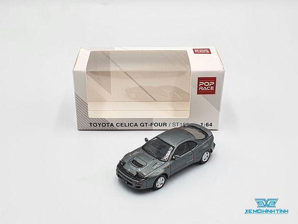 Xe Mô Hình Toyota Celica GT-Four (ST185) 1:64 Pop Race ( Xám )