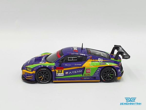 Xe Mô Hình Audi R8 LMS Super GT 2020 #33 EVA RT Test Type-01 X Works R8 1:64 Pop Race ( Tím )