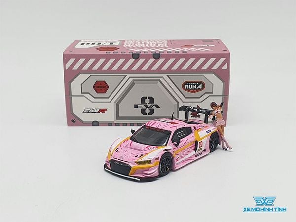 Xe Mô Hình Audi R8 LMS Production Model Custom Type-08 X Works R8 1:64 Pop Race ( Hồng )