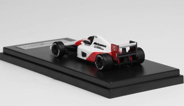 Xe Mô Hình MCLaren Honda MP4/6 1:64 LCD ( White )