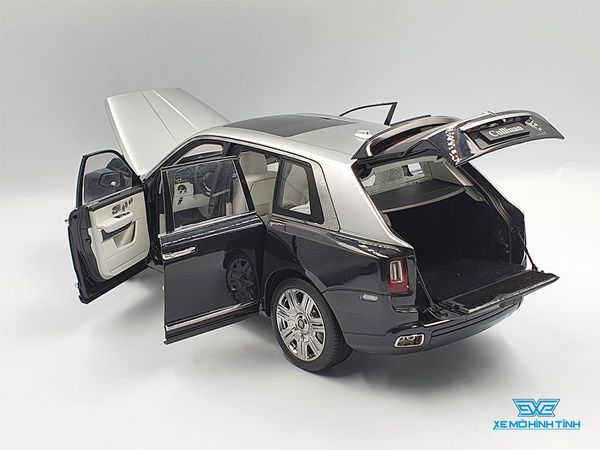 Xe Mô Hình Rolls-Royce Cullinan 1:18 OEM ( Đen Mui Bạc )