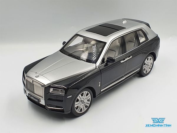 Xe Mô Hình Rolls-Royce Cullinan 1:18 OEM ( Đen Mui Bạc )