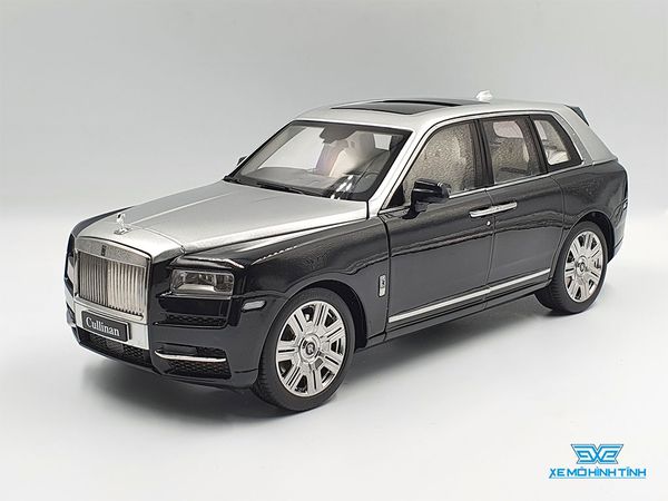 Xe Mô Hình Rolls-Royce Cullinan 1:18 OEM ( Đen Mui Bạc )