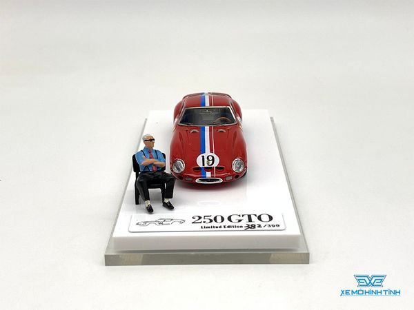 Xe Mô Hình Ferrari 250GTO + Figure 1:64 JEC ( Đỏ )