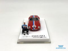 Xe Mô Hình Ferrari 250GTO + Figure 1:64 JEC ( Đỏ )