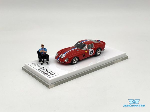 Xe Mô Hình Ferrari 250GTO + Figure 1:64 JEC ( Đỏ )