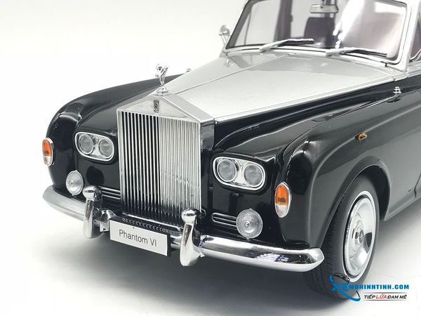 Xe Mô Hình Rolls-Royce Phantom VI 1:18 Kyosho ( Đen - Bạc )