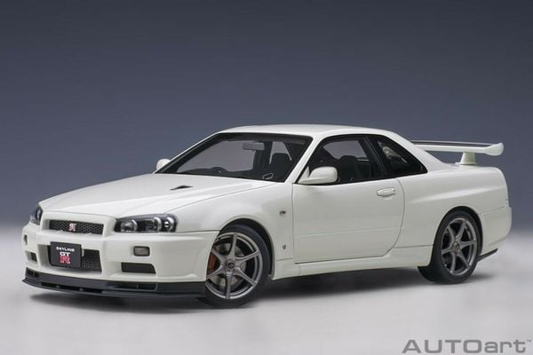 Xe Mô Hình Nissan Skyline GT-R ( R34 ) V-SPEC II 1:18 AUTOart (Trắng)