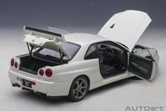 Xe Mô Hình Nissan Skyline GT-R ( R34 ) V-SPEC II 1:18 AUTOart (Trắng)