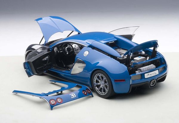 Xe Mô Hình Bugatti Veyron L'EDITION Centenaire 1:18 AUTOart ( Xanh / Crom )