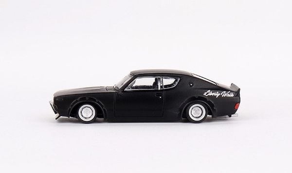 Xe mô hình NISSAN SKYLINE KENMERI LIBERTY WALK MATT BLACK RHD 1:64 MiniGT (Đen)