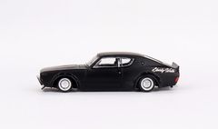 Xe mô hình NISSAN SKYLINE KENMERI LIBERTY WALK MATT BLACK RHD 1:64 MiniGT (Đen)