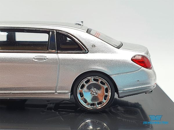 Xe Mô Hình Mercedes - Maybach S600 Pullman 1:64 Stance Hunters (Bạc)