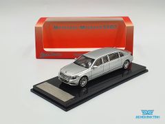 Xe Mô Hình Mercedes - Maybach S600 Pullman 1:64 Stance Hunters (Bạc)