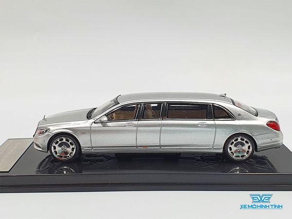 Xe Mô Hình Mercedes - Maybach S600 Pullman 1:64 Stance Hunters (Bạc)