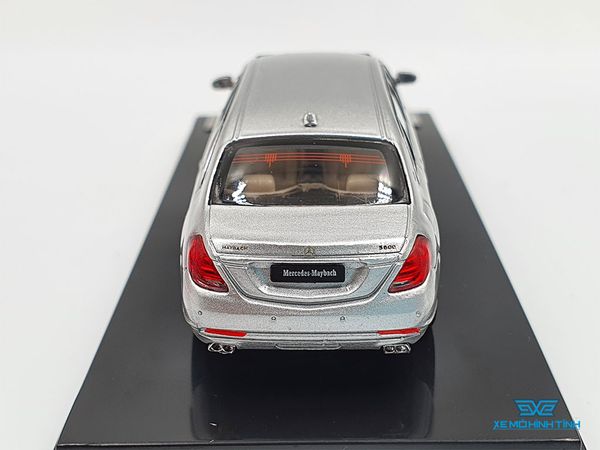 Xe Mô Hình Mercedes - Maybach S600 Pullman 1:64 Stance Hunters (Bạc)