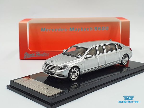 Xe Mô Hình Mercedes - Maybach S600 Pullman 1:64 Stance Hunters (Bạc)