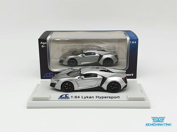 Xe Mô Hình Lykan Hypersport 1:64 Smallcarart ( Bạc )