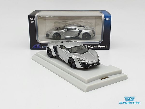 Xe Mô Hình Lykan Hypersport 1:64 Smallcarart ( Bạc )