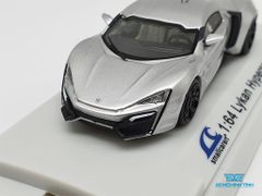 Xe Mô Hình Lykan Hypersport 1:64 Smallcarart ( Bạc )