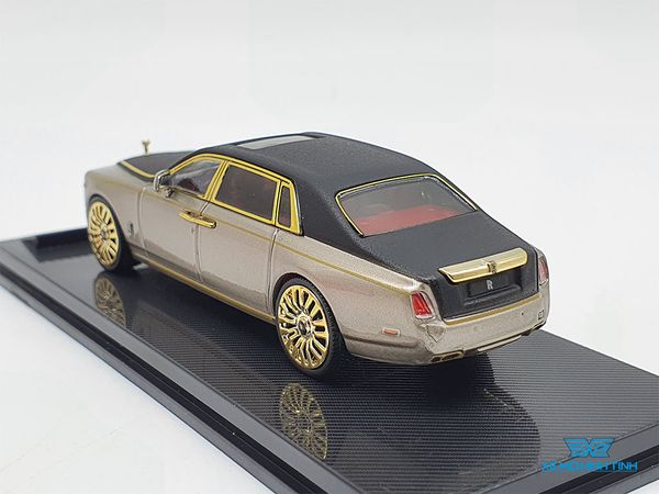 Xe Mô Hình Rolls-Royce Phantom 1:64 Collector's Model (Nâu Mui Đen Viền Vàng)