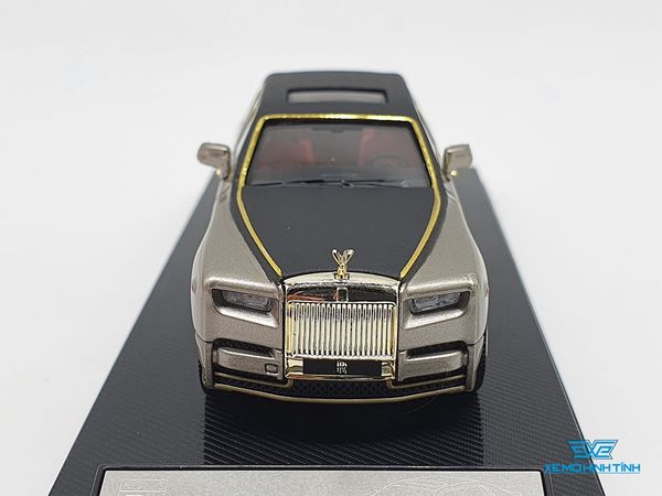 Xe Mô Hình Rolls-Royce Phantom 1:64 Collector's Model (Nâu Mui Đen Viền Vàng)