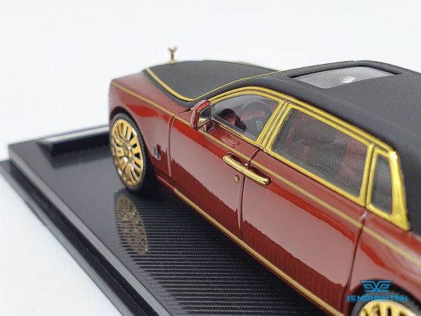 Xe Mô Hình Rolls-Royce Phantom 1:64 Collector's Model (Đỏ Mui Đen Viền Vàng)