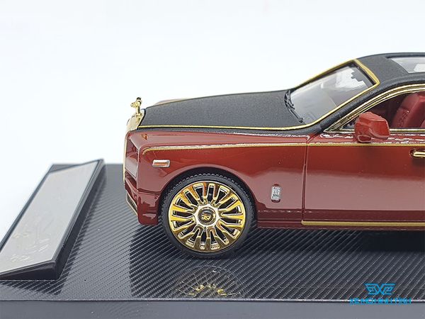 Xe Mô Hình Rolls-Royce Phantom 1:64 Collector's Model (Đỏ Mui Đen Viền Vàng)
