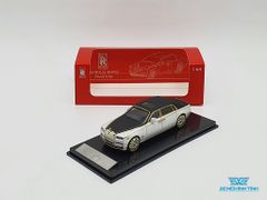 Xe Mô Hình Rolls-Royce Phantom 1:64 Collector's Model (Trắng Mui Đen Viền Vàng)