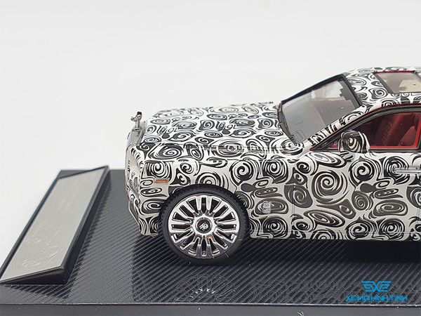 Xe Mô Hình Rolls-Royce Phantom 1:64 Collector's Model (Trắng Hoạ Tiết Đen)