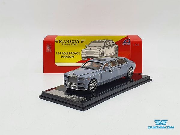 Xe Mô Hình Rolls Royce Mansory Phantom 1:64 SCArt ( Xám )