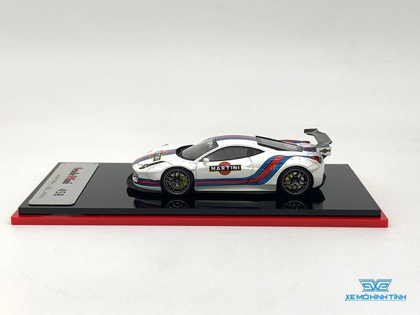 Xe Mô Hình Ferrari 458 Martini Racing Limited 299pcs 1:64 Scale Mini ( Martini )