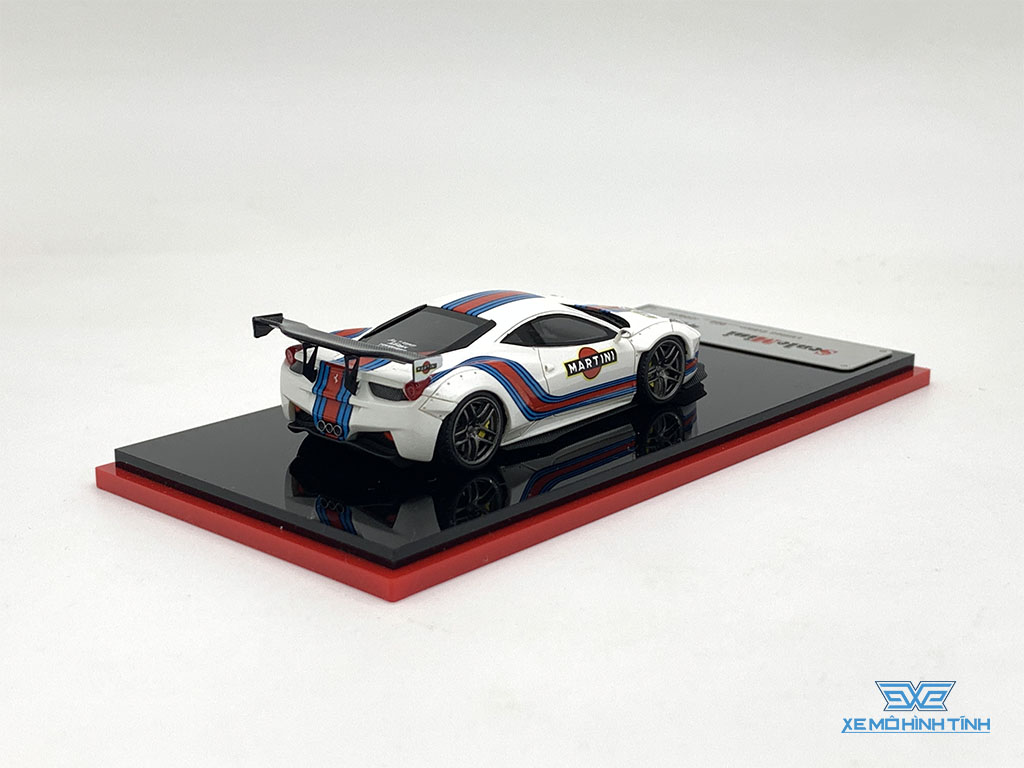 1/64 Ferrari 458 Martini フェラーリ マルティーニ Xe Mô Hình Ferrari 458 Italia Racing Limited 299pcs 1:64