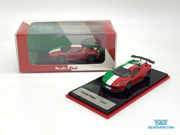 Xe Mô Hình Ferrari 458 Martini Racing Limited 299pcs 1:64 Scale Mini ( Italia )