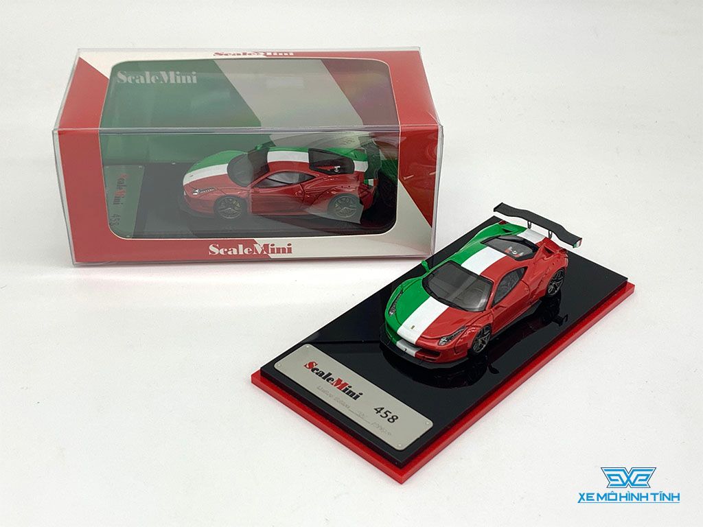 Xe Mô Hình Ferrari 458 Martini Racing Limited 299pcs 1:64