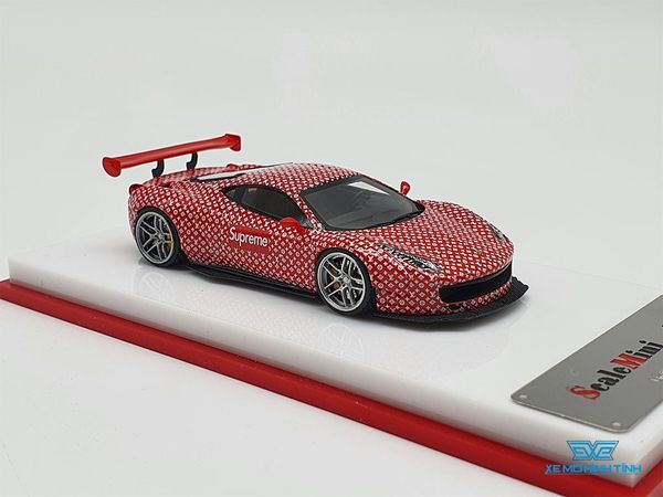 Xe Mô Hình Ferrari 458 Superme 1:64 Scale Mini ( Đỏ Superme)