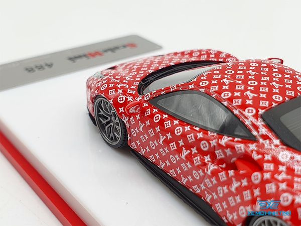 Xe Mô Hình Ferrari 488 Supreme 1:64 Scale Mini ( Đỏ Supreme )