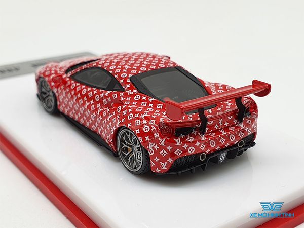 Xe Mô Hình Ferrari 488 Supreme 1:64 Scale Mini ( Đỏ Supreme )