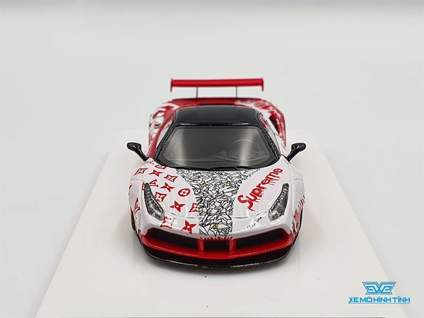 Xe Mô Hình Ferrari 488 Superme & LV 1:64 Scale Mini ( Đỏ )