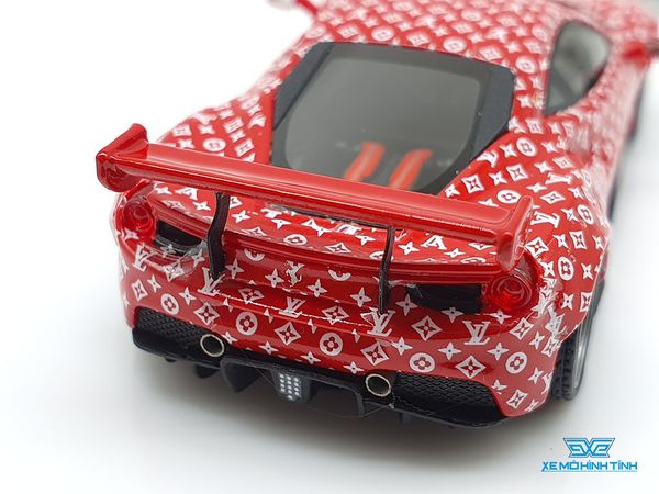 Xe Mô Hình Ferrari 488 Supreme 1:64 Scale Mini ( Đỏ Supreme )