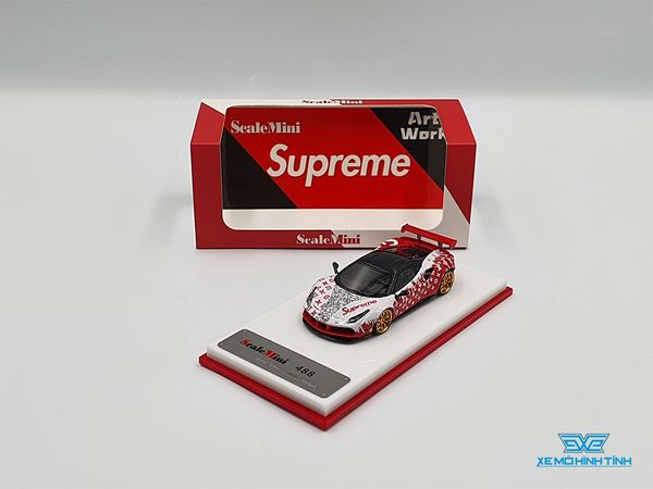 Xe Mô Hình Ferrari 488 Superme & LV 1:64 Scale Mini ( Đỏ )