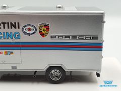 Xe Mô Hình Mercedes-Benz LP 608 tem Martini / Porsche Racing 1:64 Scale Mini ( Bạc )