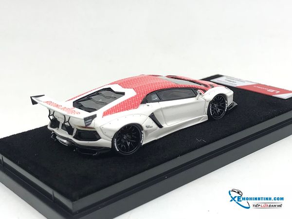 Xe Mô Hình Lamborghini Aventador Superme LB 1:64 Limited 999 Pcs ( Trắng )