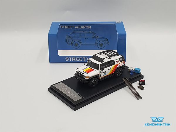 Xe Mô Hình Toyota FJ Cruiser 1/64 Street Weapon ( Trắng ) - Limited 500pcs