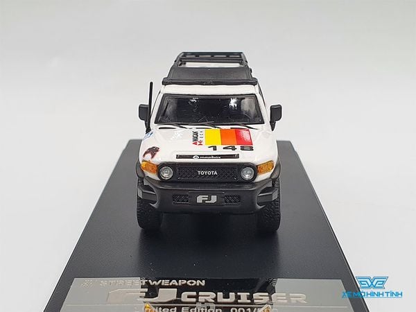 Xe Mô Hình Toyota FJ Cruiser 1/64 Street Weapon ( Trắng ) - Limited 500pcs