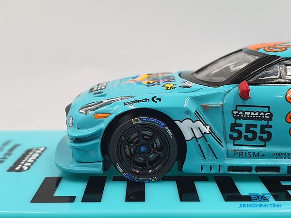 Xe Mô Hình Nissan GT-R Nismo GT3 Legion of Racers 2020 Champion Mr.Men Little Miss 1:64 Tarmac Works( Xanh Min Hoạt Hình )