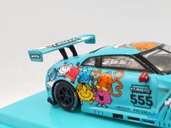 Xe Mô Hình Nissan GT-R Nismo GT3 Legion of Racers 2020 Champion Mr.Men Little Miss 1:64 Tarmac Works( Xanh Min Hoạt Hình )