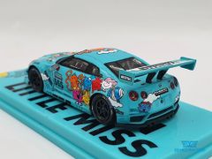 Xe Mô Hình Nissan GT-R Nismo GT3 Legion of Racers 2020 Champion Mr.Men Little Miss 1:64 Tarmac Works( Xanh Min Hoạt Hình )