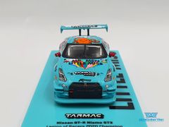 Xe Mô Hình Nissan GT-R Nismo GT3 Legion of Racers 2020 Champion Mr.Men Little Miss 1:64 Tarmac Works( Xanh Min Hoạt Hình )