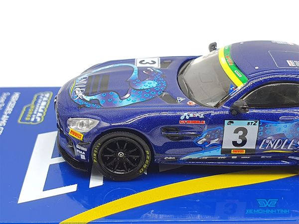 Xe Mô Hình Mescedes-AMG Gt4 Super Taikyu Series 2019 Endless Sports 1:64 Tarmac Works ( Xanh Dương )